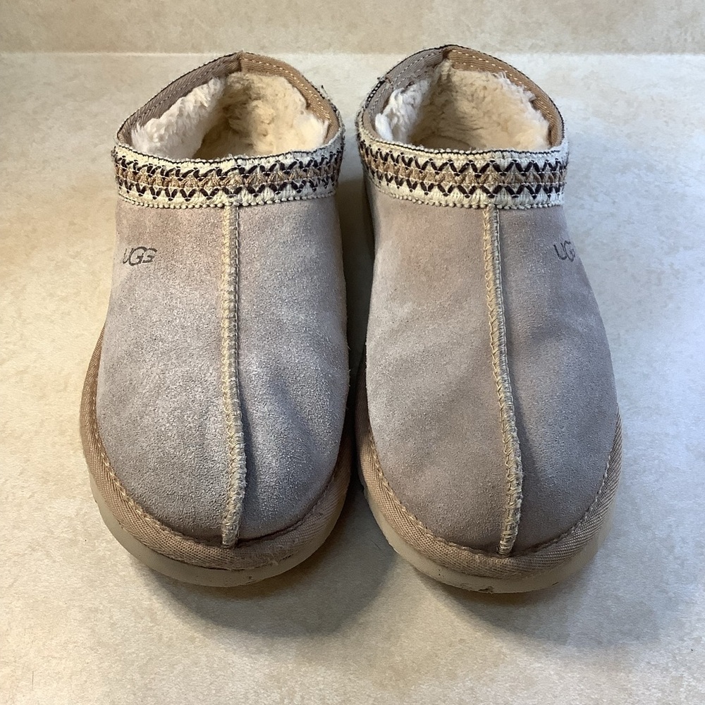 UGG Women’s Tasman Suede Slip-On Mule Slippers Size 11 Sheepskin/Wool - Picture 2 of 8